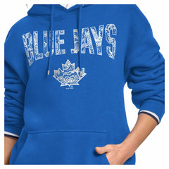 Toronto Blue Jays Starter Women's Lace Team Lockup Fleece Hoodie - MLB