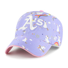 Athletics '47 Girls Youth Unicorn Clean Up Adjustable Hat - MLB