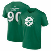 T.J. Watt Pittsburgh Steelers St. Patrick's Day Icon Name & Number T-Shirt Green | NFL
