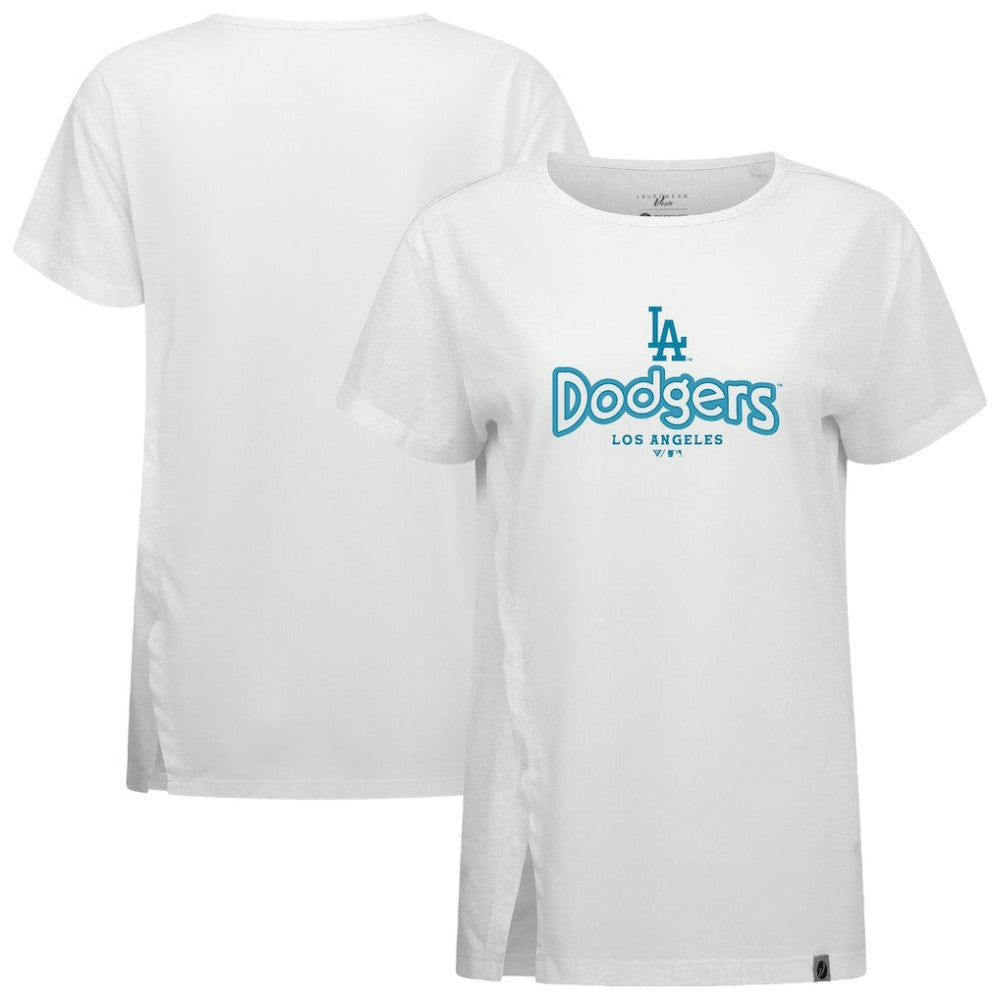 Los Angeles Dodgers Levelwear Women's Blue Haven Influx Cornerstone T-Shirt - MLB