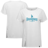 Los Angeles Dodgers Levelwear Women's Blue Haven Influx Cornerstone T-Shirt - MLB