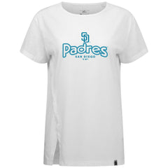 San Diego Padres Levelwear Women's Blue Haven Influx Cornerstone T-Shirt - MLB