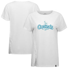 St. Louis Cardinals Levelwear Women's Blue Haven Influx Cornerstone T-Shirt - MLB