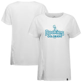 Colorado Rockies Levelwear Women's Blue Haven Influx Cornerstone T-Shirt - MLB