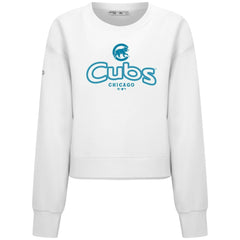 Chicago Cubs Levelwear Women's Judd Cornerstone Cropped Sweatshirt - MLB