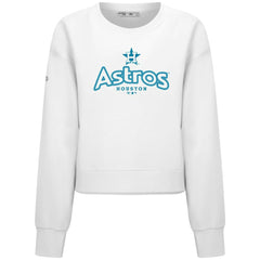 Houston Astros Levelwear Women's Judd Cornerstone Cropped Sweatshirt - MLB