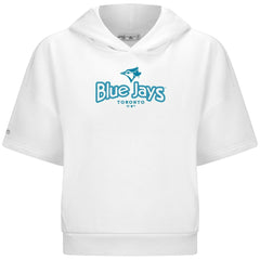 Toronto Blue Jays Levelwear Women's Amber Short Sleeve Cornerstone Hoodie - MLB