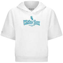 Chicago White Sox Levelwear Women's Amber Short Sleeve Cornerstone Hoodie - MLB