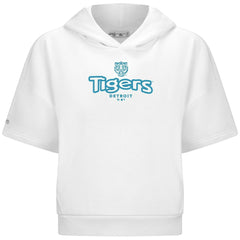 Detroit Tigers Levelwear Women's Amber Short Sleeve Cornerstone Hoodie - MLB