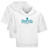 Kansas City Royals Levelwear Women's Amber Short Sleeve Cornerstone Hoodie - MLB