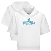 Washington Nationals Levelwear Women's Amber Short Sleeve Cornerstone Hoodie - MLB