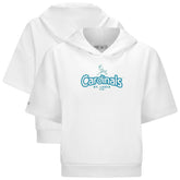 St. Louis Cardinals Levelwear Women's Amber Short Sleeve Cornerstone Hoodie - MLB