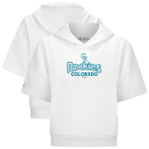 Colorado Rockies Levelwear Women's Amber Short Sleeve Cornerstone Hoodie - MLB