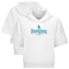 Los Angeles Dodgers Levelwear Women's Amber Short Sleeve Cornerstone Hoodie - MLB
