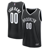 Brooklyn Nets Fast Break Custom Jersey Icon Edition Black - NBA