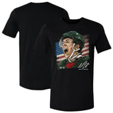 Matthew Boldy US Men's Hockey 500 Level Flag T-Shirt - Black - NHL