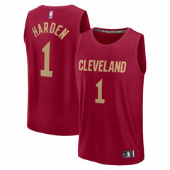 James Harden Cleveland Cavaliers Fast Break Replica Jersey Icon Editi- Wine - NBA
