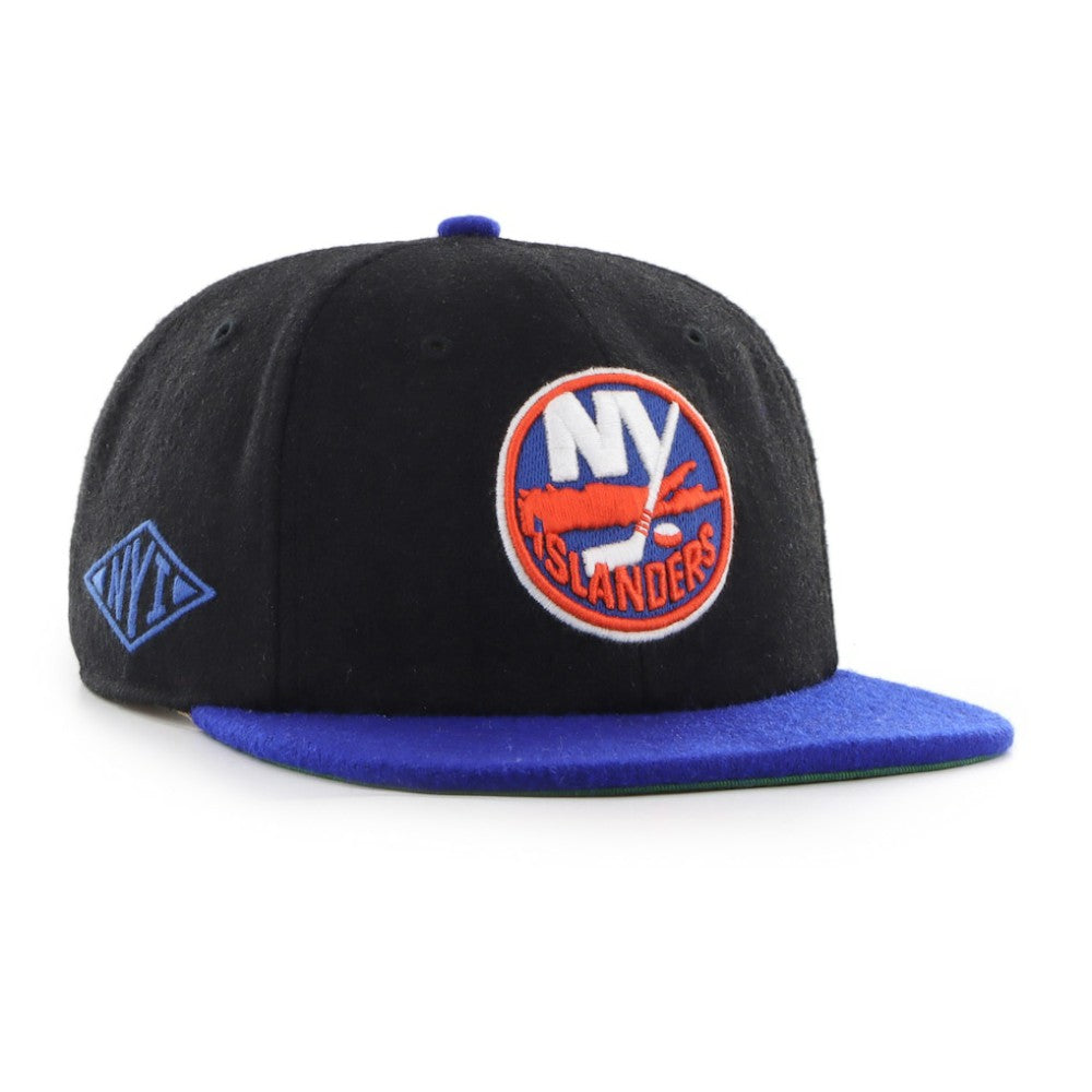New York Islanders '47 Aldrich 2-Tone Captain Adjustable Hat - Black/Royal - NHL