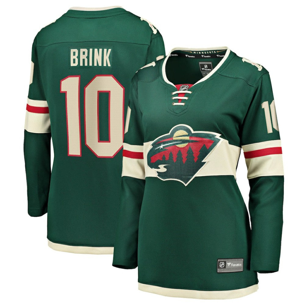 Bobby Brink Minnesota Wild Fanatics Women's Home Breakaway Jersey - Green - NHL