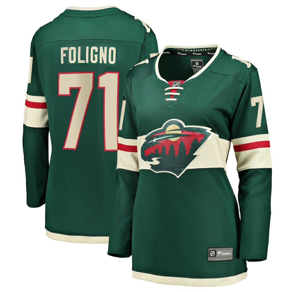 Nick Foligno Minnesota Wild Fanatics Women's Home Breakaway Jersey - Green - NHL
