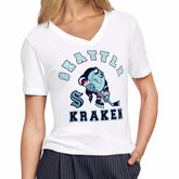 Seattle Kraken Starter Women's Tough Puck T-Shirt - White - NHL