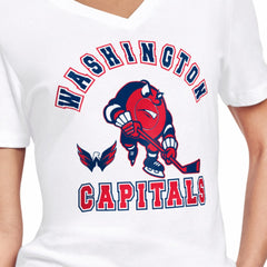 Washington Capitals Starter Women's Tough Puck T-Shirt - White - NHL