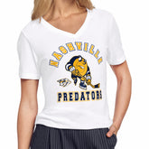 Nashville Predators Starter Women's Tough Puck T-Shirt - White - NHL