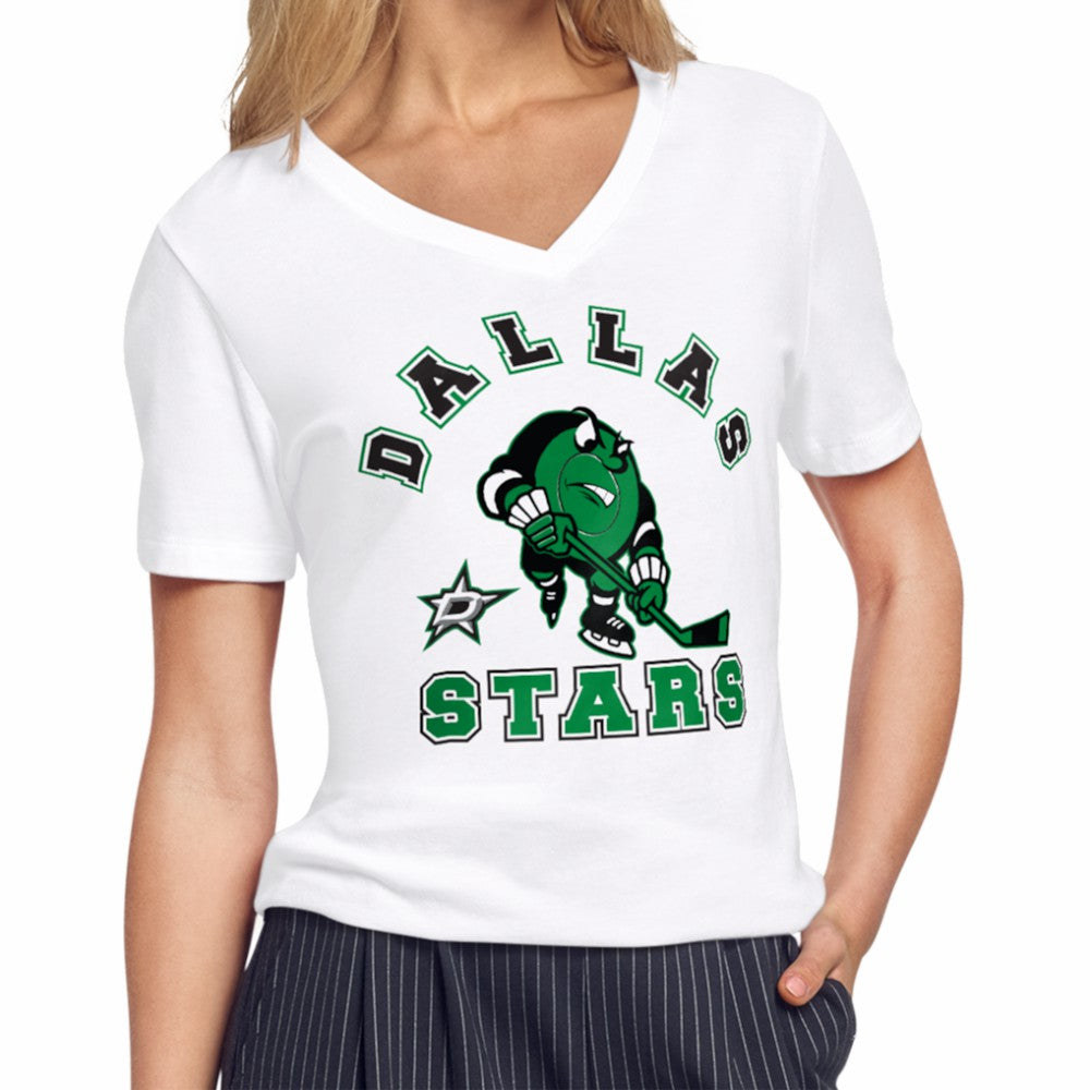 Dallas Stars Starter Women's Tough Puck T-Shirt - White - NHL