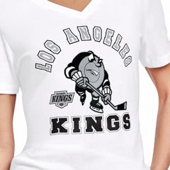 Los Angeles Kings Starter Women's Tough Puck T-Shirt - White - NHL