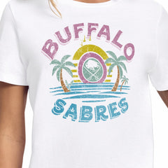 Buffalo Sabres Starter Women's Tonal Beach T-Shirt - White - NHL