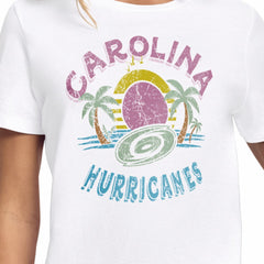 Carolina Hurricanes Starter Women's Tonal Beach T-Shirt - White - NHL