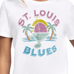 St. Louis Blues Starter Women's Tonal Beach T-Shirt - White - NHL