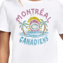 Montreal Canadiens Starter Women's Tonal Beach T-Shirt - White - NHL