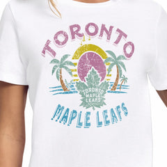 Toronto Maple Leafs Starter Women's Tonal Beach T-Shirt - White - NHL