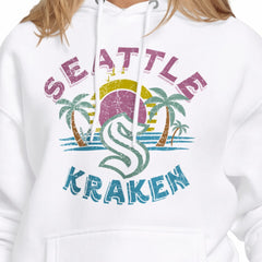 Seattle Kraken Starter Women's Tonal Beach Hoodie - White - NHL