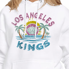 Los Angeles Kings Starter Women's Tonal Beach Hoodie - White - NHL