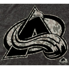 Men's Colorado Avalanche Black Rink Warrior Tri-Blend T-Shirt - NHL