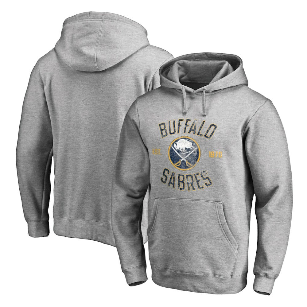Buffalo Sabres Heritage Pullover Hoodie - Ash - NHL