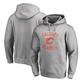 Calgary Flames Heritage Pullover Hoodie - Ash - NHL