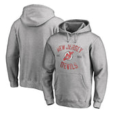 New Jersey Devils Heritage Pullover Hoodie - Ash - NHL