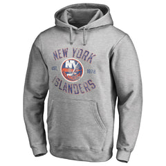 New York Islanders Heritage Pullover Hoodie - Ash - NHL
