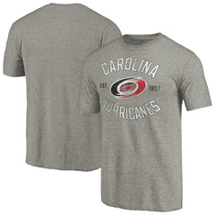 Carolina Hurricanes Heritage Tri-Blend T-Shirt - Ash - NHL