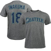 Hisashi Iwakuma Seattle Mariners Majestic Threads Premium Tri-Blend Name & Number T-Shirt - MLB