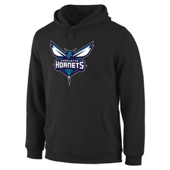 Charlotte Hornets Primary Logo Pullover Hoodie Black - NBA