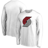 Portland Trail Blazers Primary Logo Long Sleeve T-Shirt White - NBA