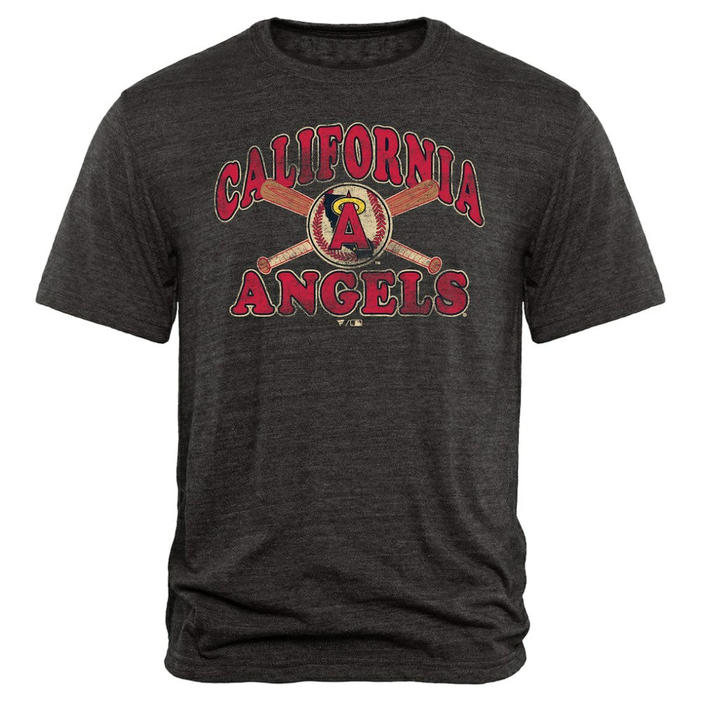 Los Angeles Angels Cooperstown Bats Tri-Blend T-Shirt - MLB