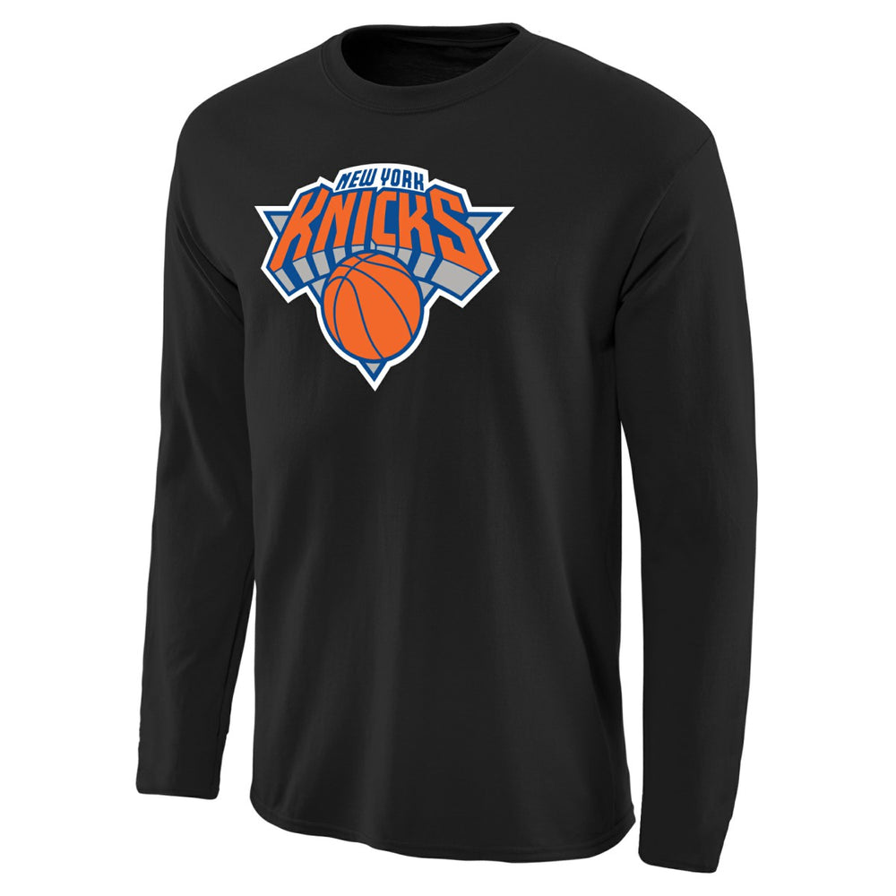 New York Knicks Primary Logo Long Sleeve T-Shirt Black - NBA