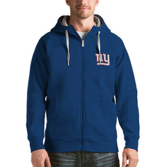 New York Giants Antigua Victory Full-Zip Hoodie Royal | NFL