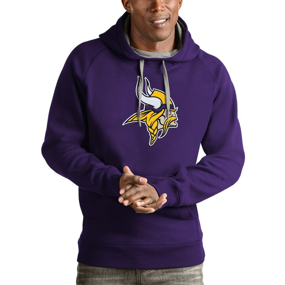 Minnesota Vikings Antigua Victory Pullover Hoodie Purple | NFL