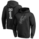 San Antonio Spurs #1 Dad Pullover Hoodie Black - NBA